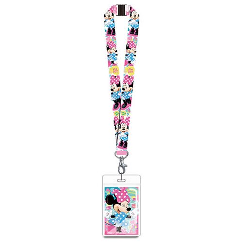 Minnie Mouse Pink Polka Dot Lanyard                         