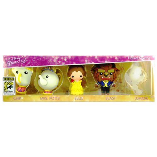 Beauty and the Beast 3D Key Chain 5-Pack - SDCC 2017 Excl.  