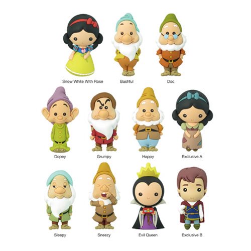 Snow White 3D Figural Key Chain Display Case                