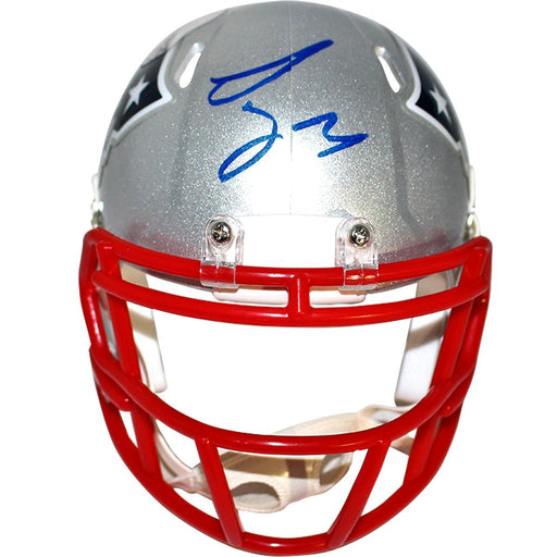 Sony Michel Signed New England Patriots Mini Speed Helmet