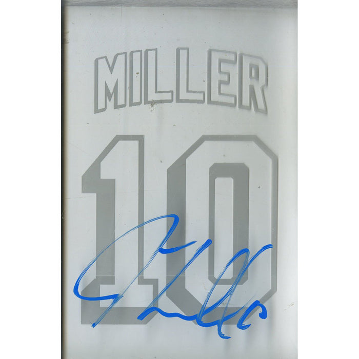 JT Miller Signed Madison Square Garden 4x6 Game Used Plexiglass Piece