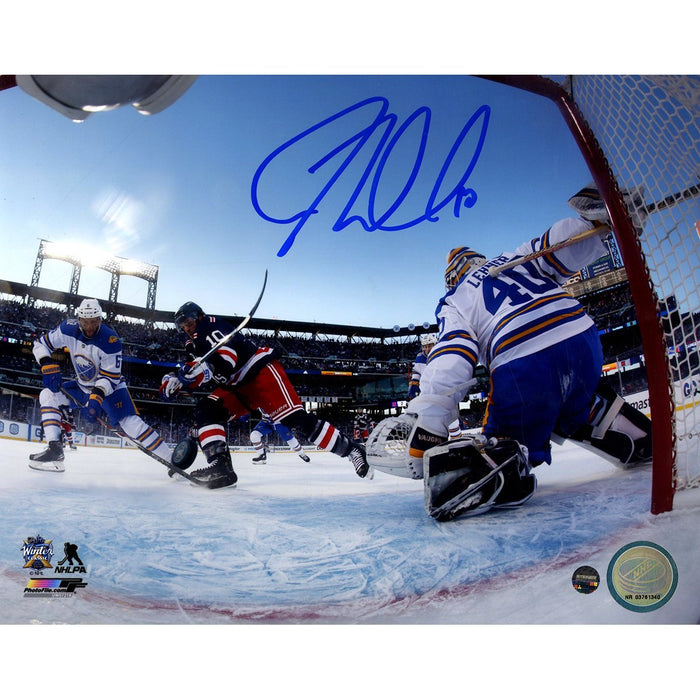 JT Miller Signed '2018 Winter Classic Overtime Goal' 8x10 Photo