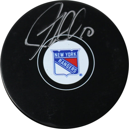 JT Miller Signed New York Rangers Puck MSG