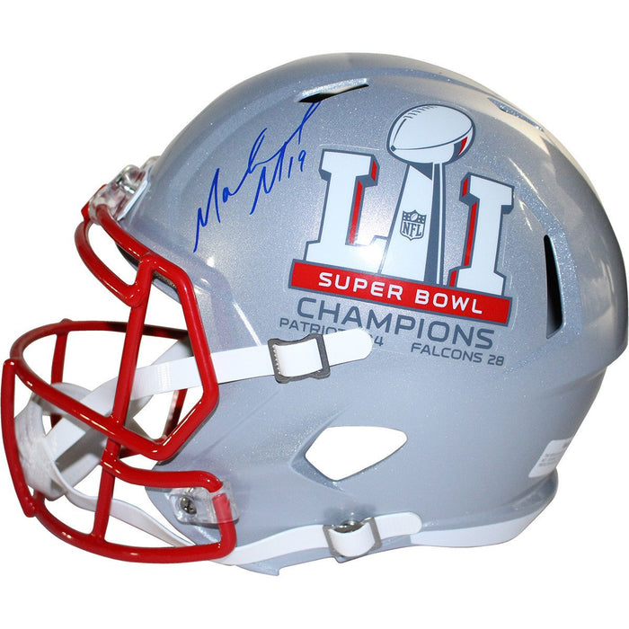 Malcolm Mitchell Signed New England Patriots Super Bowl 51 Champions Speed Replica Helmet