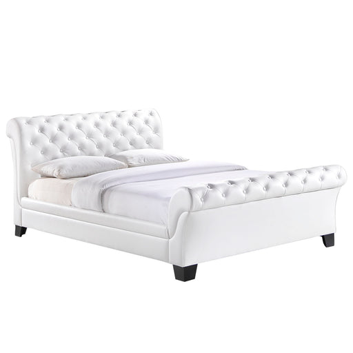 Kate Queen Vinyl Bed 5039-WHI-SET