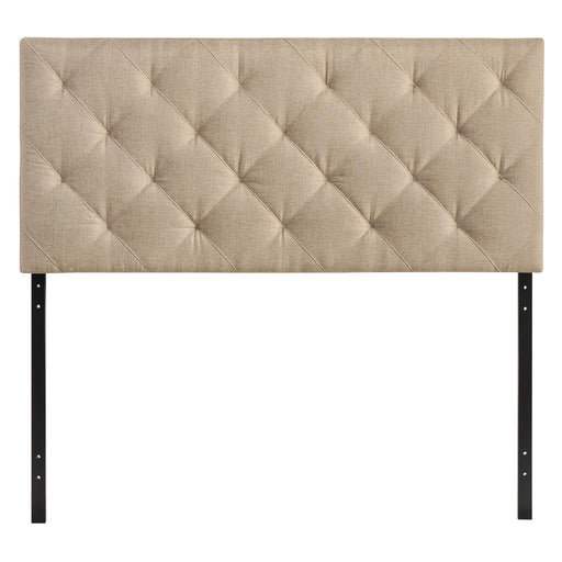 Theodore Queen Upholstered Fabric Headboard 5040-BEI