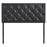 Theodore Queen Upholstered Vinyl Headboard 5129-BLK