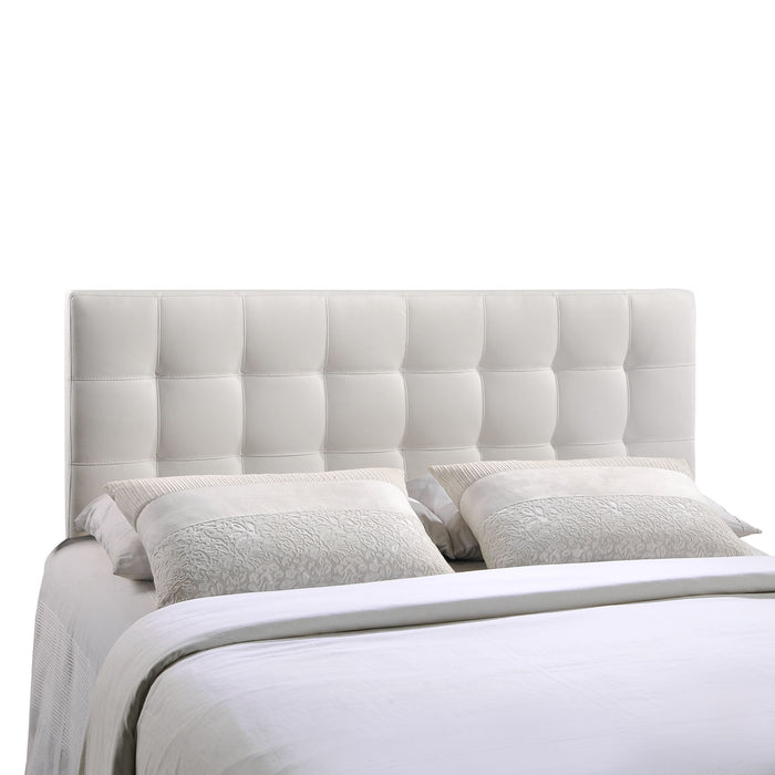 Lily Queen Upholstered Vinyl Headboard 5130-WHI