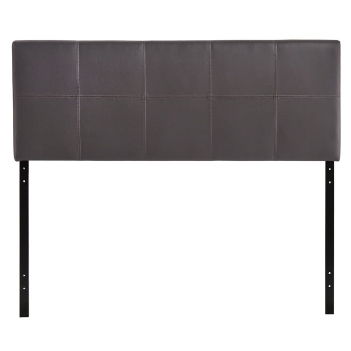 Oliver Queen Upholstered Vinyl Headboard 5131-BRN