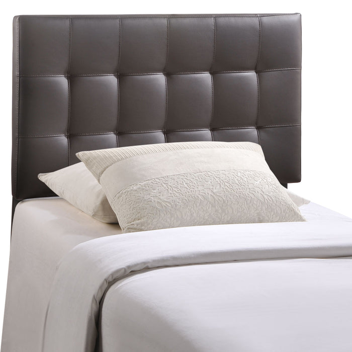 Lily Twin Upholstered Vinyl Headboard 5149-BRN