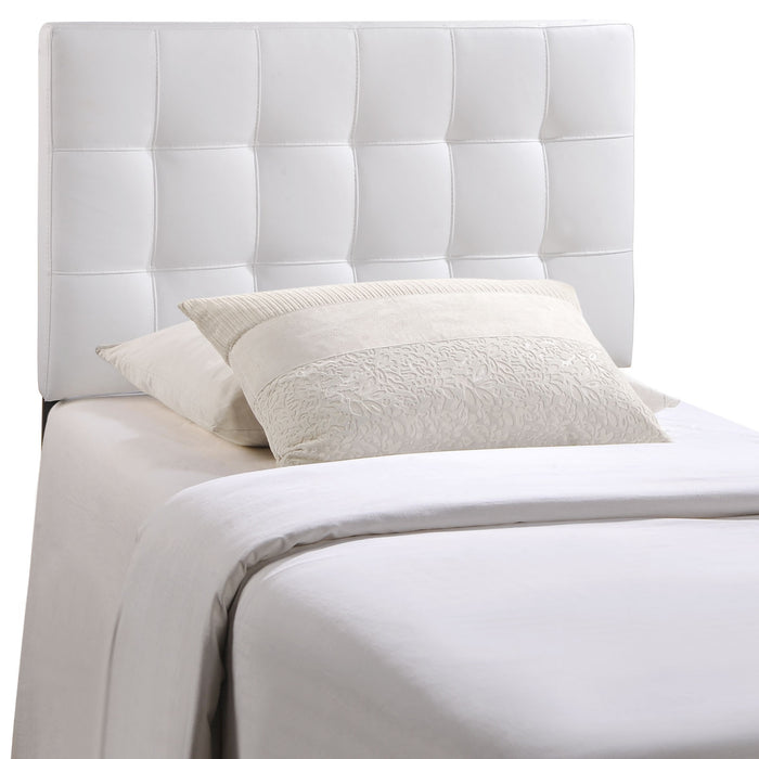 Lily Twin Upholstered Vinyl Headboard 5149-WHI