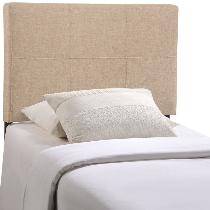 Oliver Twin Upholstered Fabric Headboard 5152-BEI