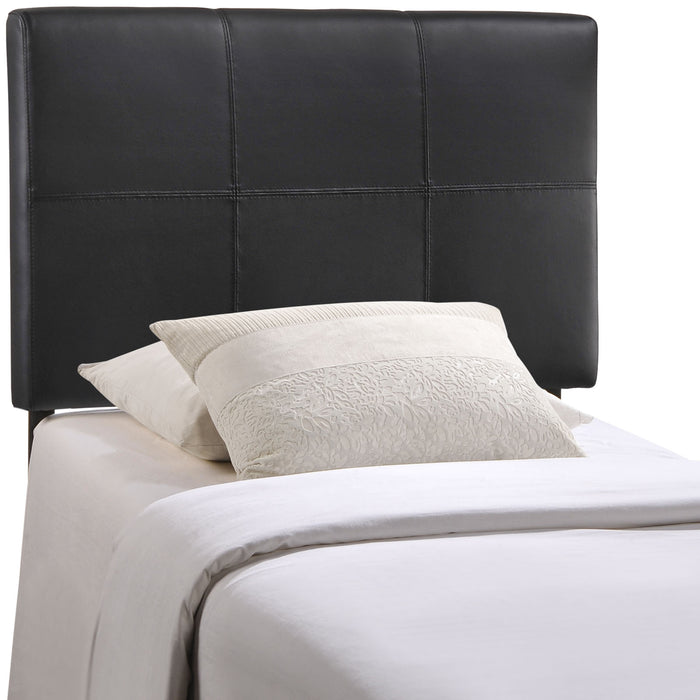 Oliver Twin Upholstered Vinyl Headboard 5153-BLK