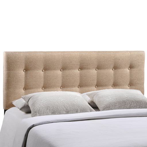 Emily Queen Upholstered Fabric Headboard 5170-BEI