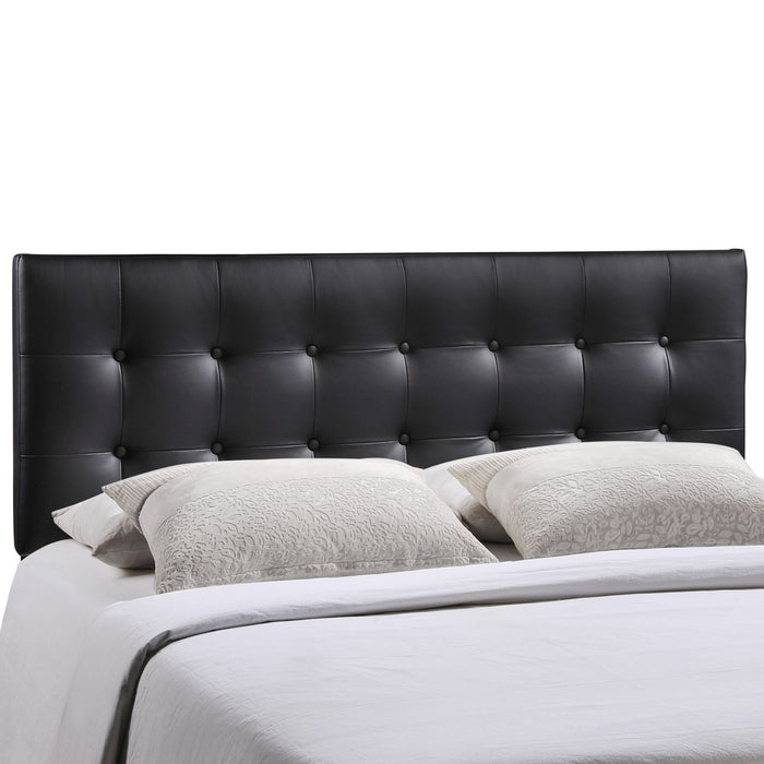 Emily Queen Upholstered Vinyl Headboard 5171-BLK