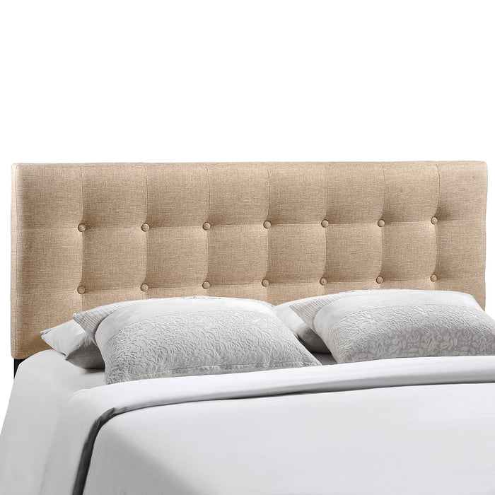 Emily King Upholstered Fabric Headboard 5174-BEI