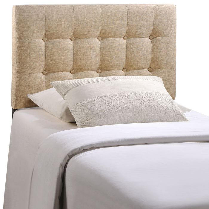 Emily Twin Upholstered Fabric Headboard 5176-BEI