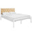 Mia Queen Vinyl Bed 5183-WHI-CHA-SET