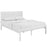 Mia Queen Vinyl Bed 5183-WHI-WHI-SET