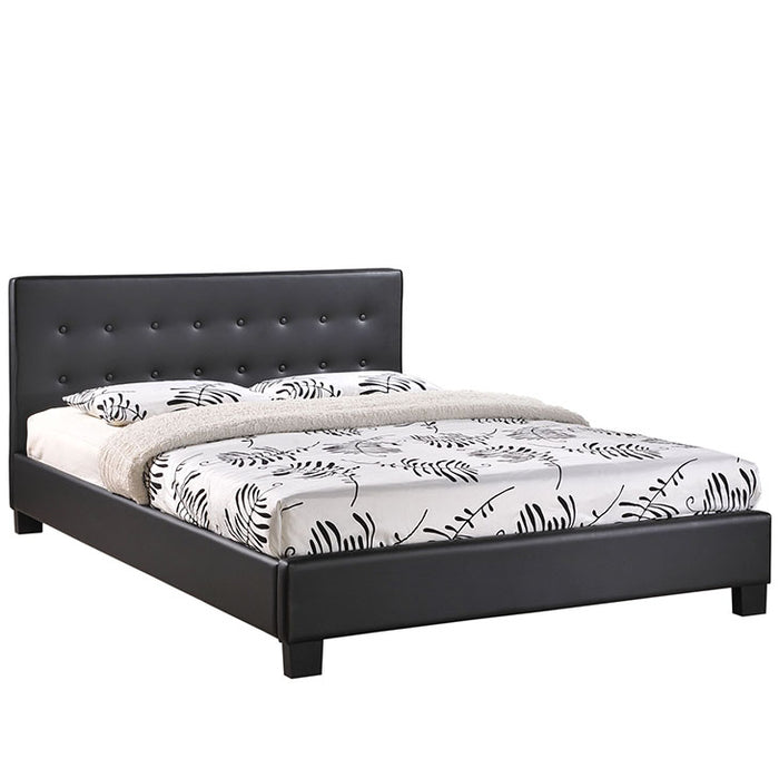 Caitlin Full Vinyl Bed 5194-BLK-SET