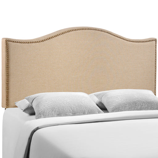 Curl Queen Nailhead Upholstered Headboard 5206-CAF