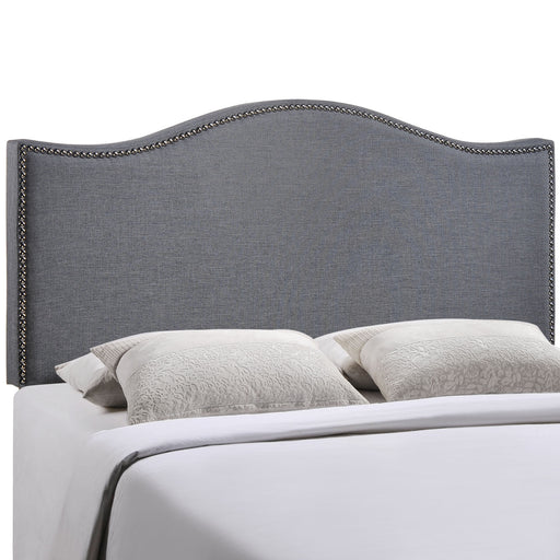 Curl Queen Nailhead Upholstered Headboard 5206-SMK