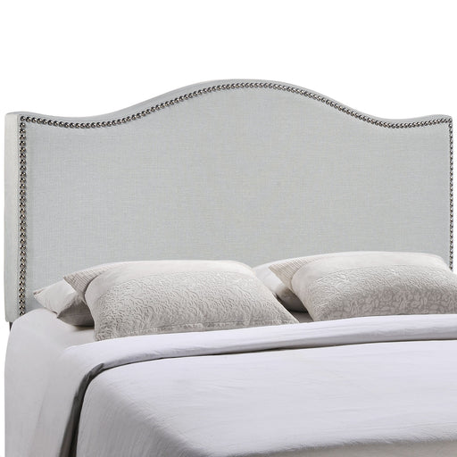 Curl King Nailhead Upholstered Headboard 5207-GRY