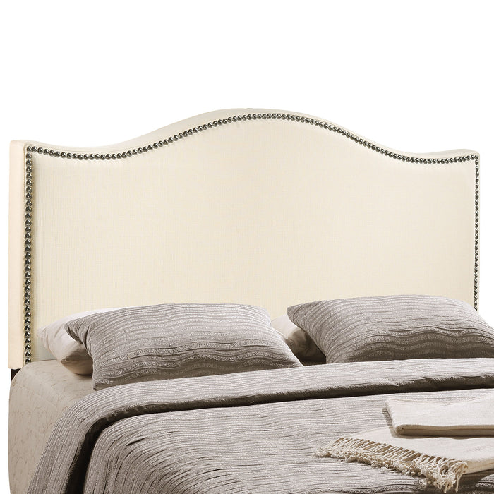 Curl King Nailhead Upholstered Headboard 5207-IVO