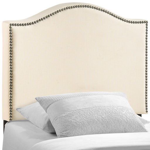 Curl Twin Nailhead Upholstered Headboard 5209-IVO