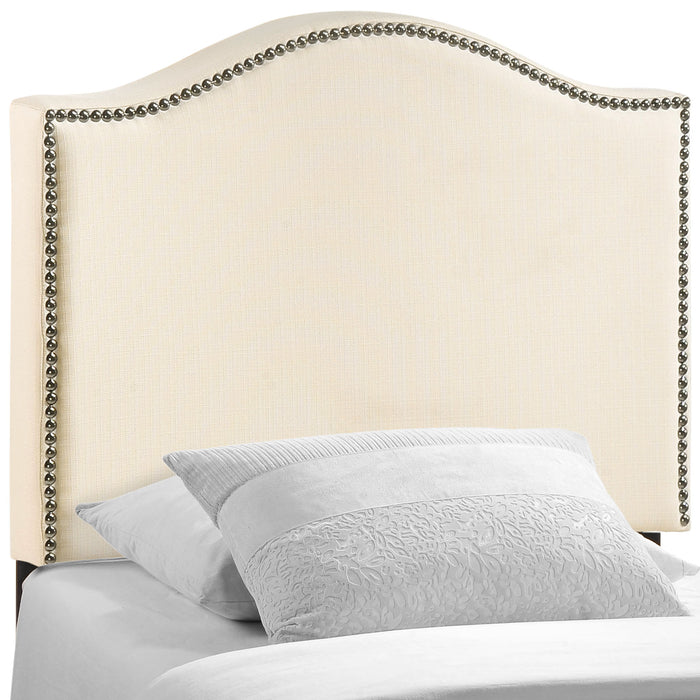 Curl Twin Nailhead Upholstered Headboard 5209-IVO