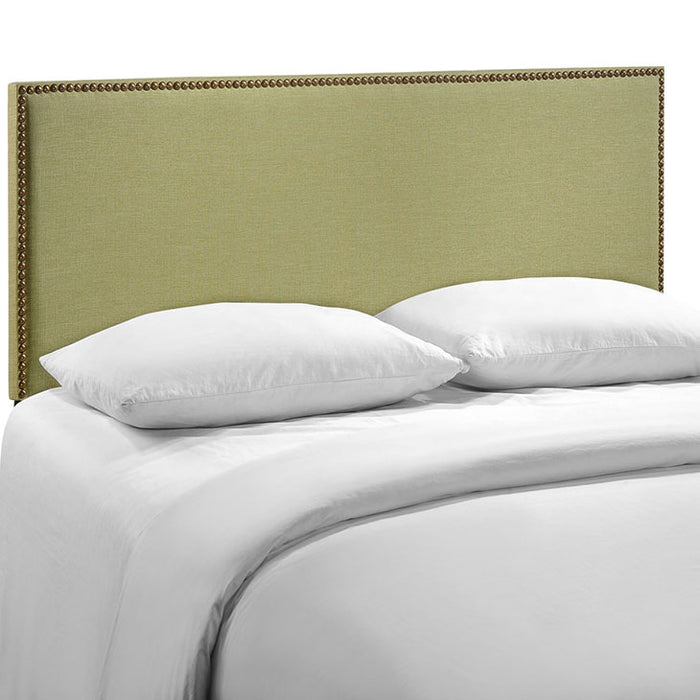 Region Queen Nailhead Upholstered Headboard 5215-GRN