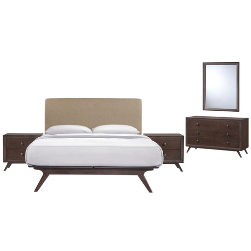 Tracy 5 Piece Queen Bedroom Set 5265-CAP-LAT-SET