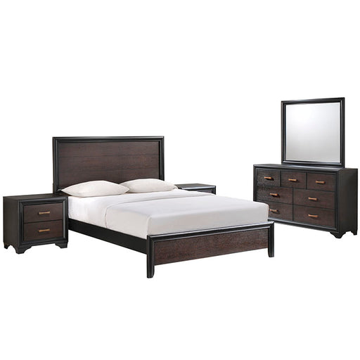 Madison 5 Piece Queen Walnut Bedroom Set 5328-WAL-SET