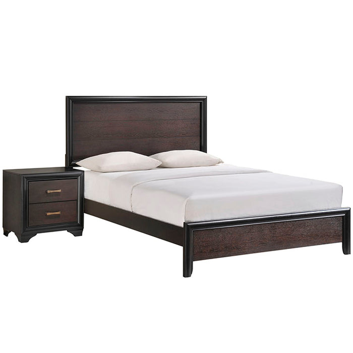 Madison 2 Piece Queen Walnut Bedroom Set 5332-WAL-SET