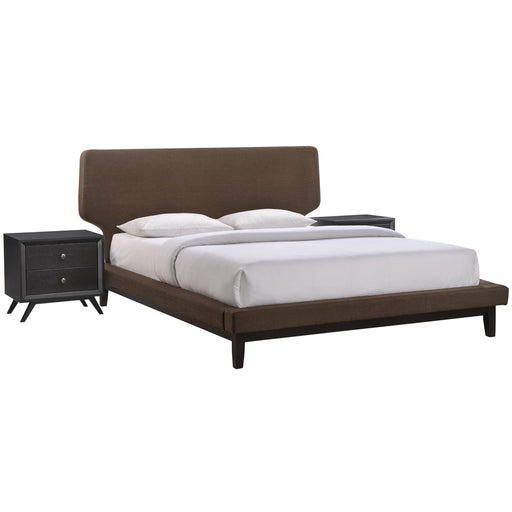 Bethany 3 Piece Queen Bedroom Set 5334-BLK-BRN-SET