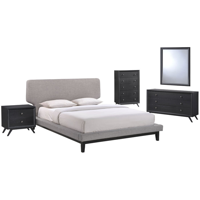 Bethany 5 Piece Queen Bedroom Set 5335-BLK-GRY-SET