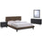 Bethany 4 Piece Queen Bedroom Set 5336-BLK-BRN-SET