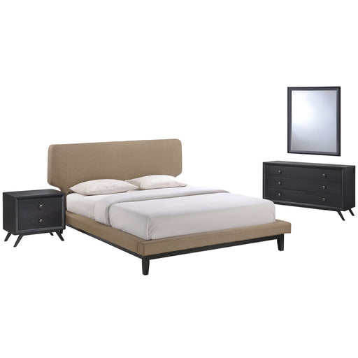 Bethany 4 Piece Queen Bedroom Set 5336-BLK-LAT-SET