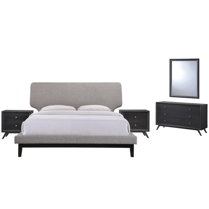 Bethany 5 Piece Queen Bedroom Set 5337-BLK-GRY-SET