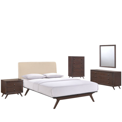 Tracy 5 Piece Queen Bedroom Set 5340-CAP-BEI-SET