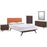 Tracy 5 Piece Queen Bedroom Set 5340-CAP-ORA-SET