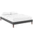 Sharon Full Fabric Bed Frame with Squared Tapered Legs 5350-GRY