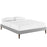 Sharon Full Fabric Bed Frame with Squared Tapered Legs 5350-LGR