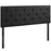 Terisa Queen Upholstered Vinyl Headboard 5369-BLK