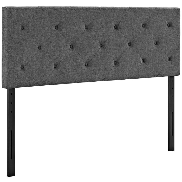 Terisa Queen Upholstered Fabric Headboard 5370-GRY