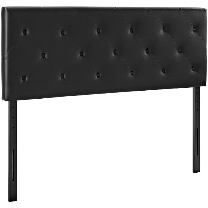 Terisa King Upholstered Vinyl Headboard 5371-BLK