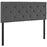 Terisa King Upholstered Fabric Headboard 5372-GRY