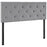 Terisa King Upholstered Fabric Headboard 5372-LGR