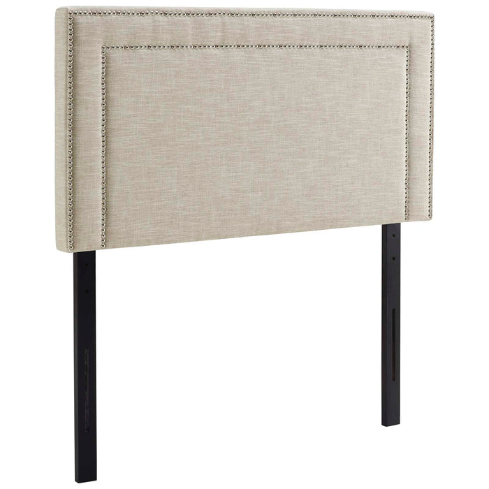 Jessamine Twin Upholstered Fabric Headboard 5374-BEI