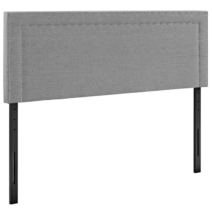 Jessamine King Upholstered Fabric Headboard 5380-LGR